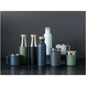 Bouteille d'eau thermique Hulan 540 ml, gobelet en acier inoxydable durable - Product Image 5