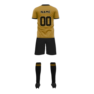 Custom Soccer Uniforms Wholesale 100% Polyester Breathable and Comfortable Sets for Training OEM Available Soccer Uniforms - Product Image 4