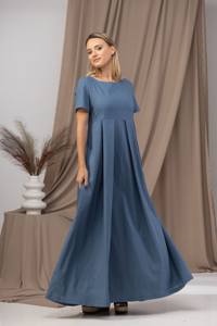 ชุดเดรสผ้าลินินแขนกุดสำหรับผู้หญิงชุดเดรสผ้าคอตตอนลินินประดับลูกไม้ชุดฤดูร้อนมีกระดุมรัดเอวแบบธรรมชาติ - Product Image 2