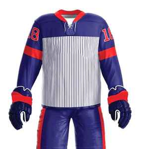 Uniforme de hockey sur glace personnalisé haute performance pour hommes, conçu pour offrir une flexibilité maximale de mouvement et une durabilité supérieure - Product Image 3