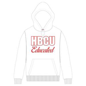 Sudadera con Capucha Blanca para Mujer, Invierno, con Logotipo Personalizado en la Parte Delantera, Chenilla Roja y Bordado, Ropa Universitaria Greek Life - Product Image 2