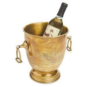 Boissons artisanales au look chic, qualité supérieure, porte-embouteilleur en métal couleur argent, verres de bar, glacière à vin au design maillé, panier à glace - Product Image 2