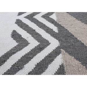 Alhambra Flat Weave Wool <b>Rugs</b> Grey Black Geometric Abstract for Home <b>Jute</b> <b>Rug</b> for Hallway Room Rectangle Striped-ADWP-13052 - Product Image 3