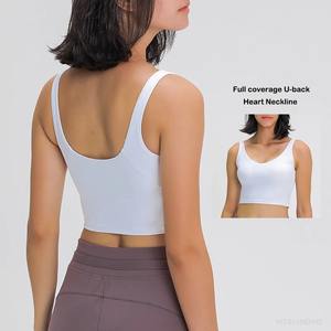 Nuevo Sujetador deportivo de alta calidad, sujetador de Yoga transpirable de nailon Spandex, diseño personalizado, sujetador elegante para mujer al por mayor - Product Image 6