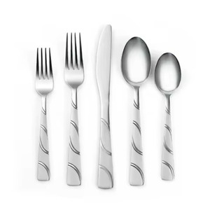 Lot de 5 couverts en acier inoxydable pour la maison et l'hôtel - Product Image 1