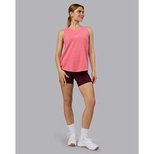 เสื้อกล้ามทรงยาว Go-To FLXCotton สีชมพูเลมอนเนด-ขาว ผ้าถักระบายอากาศดี สวมใส่สบาย ไซส์เดียว  พร้อมปักโลโก้ด้านหน้า - Product Image 5
