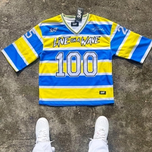 Hip Hop Streetwear cuello redondo Boxy Logo Unisex hombres lujo Jersey sublimación camisetas poliéster malla personalizada camiseta de gran tamaño - Product Image 4