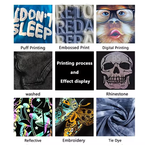 T-shirt décontracté pour homme Hip Hop, col personnalisé, impression numérique, manches longues, bas incurvé, couleurs personnalisées, style coupe régulière - Product Image 5