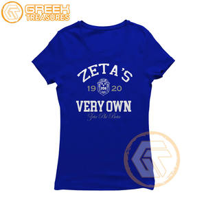 เสื้อยืดสตรี Zeta Phi Beta แบบขายส่งสั่งทำได้ 100% ผ้าฝ้ายคุณภาพสูง ระบายอากาศได้ดี แบรนด์ GREEK TREASURES - Product Image 4
