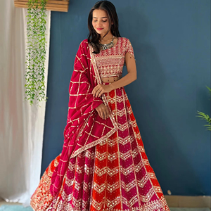 Indio Bollywood Glamorous Stylish Most Trendy Fancy Étnico Impresionante Diseñador Premium Lehenga Royal Look Bridal Wear Mujeres - Product Image 1