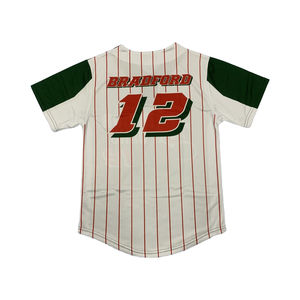 Offre Spéciale personnalisé 100% polyester maillot de baseball raglan chemise boutonnée pour les joueurs de baseball et de softball - Product Image 3