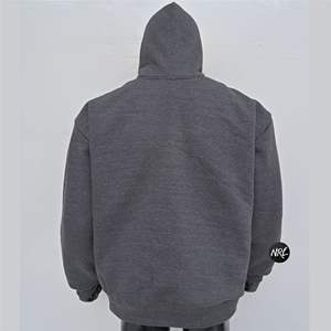 Vente en gros de sweatshirts athlétiques personnalisés en coton biologique Pull surdimensionné pour hommes avec capuche courte Sweat à capuche écologique OEM - Product Image 4