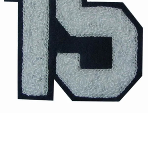 New Design Embroidery Day Glitter Twill Fabric Chenille Letters Patches Iron on <b>American</b> Football Chenille Patches for <b>Clothing</b> - Product Image 5