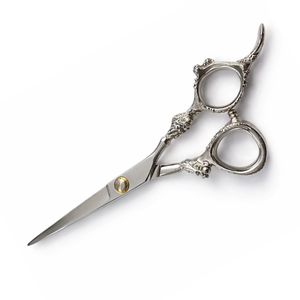 กรรไกรตัดผมมืออาชีพ ด้ามจับรูปทรงมังกร คมสำหรับคนถนัดขวา ขนาดกลาง ทำจากสแตนเลส เหมาะสำหรับร้านทำผม - Product Image 1