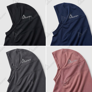 Muslim Athletic Hijab Lightweight Sports Hood Quick Dry Full Coverage Headwear Custom Manufacture for <b>Women</b> Training and Yoga - Product Image 3