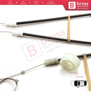 BWR914 Kit de reparación de regulador de ventana izquierda para Golf MK3 MK4 A3 1E7 1V7 1994-2002 2 puertas Cabrio Convertible 1E0837401 - Product Image 5
