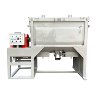 Mélangeur horizontal XINSU en acier inoxydable 304 de 1000 L avec agitateur, moteur 7,5 kW, multi-tension, pour le mélange de poudres chimiques et plastiques