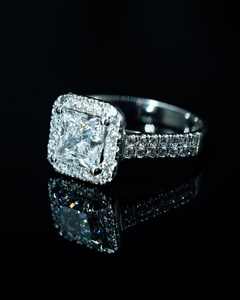 Anillo de Compromiso de Lujo de Plata de Ley 925 Chapado en Oro para Mujer, Joyería Fina - Product Image 5