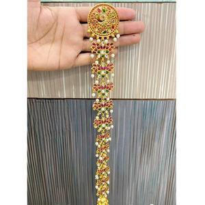 Diseñador Jada Conjunto de cadena para el cabello Estilo tradicional con acabado dorado Calidad Premium para mujeres y niñas de moda - Product Image 1