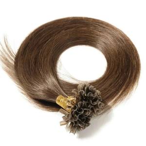 Vente chaude Indie Curls Luxe Double Dessiné Naturel Brun Prélié U Pointe Plat Extension de Cheveux Humains Naturel Brun Perruques de Cheveux Vente - Product Image 2