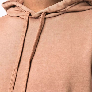 Sudadera con capucha desgastada lavada personalizada de alta calidad 100% algodón ropa de calle en blanco pulóver sudaderas con capucha Vintage lavadas con ácido para hombres - Product Image 3