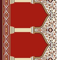 Technique tissée de tapis imprimé en nylon d'hôtel commercial pour un usage domestique Fournisseur de tapis de mosquée musulmane en Inde Avior