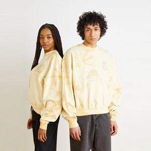 Sudadera de Invierno en Oferta, Personalizable, con Cuello Redondo, Hombros Caídos, Lavada, para Mujer, 100% Algodón, Bordada, Estampada, Unisex - Product Image 1