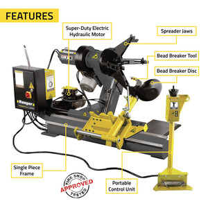 Desmontadora de Neumáticos Automática Super-Duty 2026 R26FLT para Camiones, Fuente de Alimentación de 220V - Product Image 2