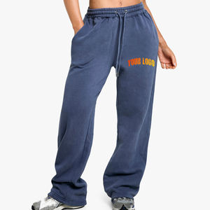 กางเกงวิ่งขากว้างสำหรับผู้หญิงกางเกงขนแกะผ้าสัมผัสนุ่มผ้าโพลีเอสเตอร์/ ผ้าฝ้ายผ้าสัมผัสผ้าโพลีเอสเตอร์/ ฤดูหนาว - Product Image 4