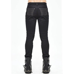 Pantalones Vaqueros de Moda para Hombre, Estilo Gótico Apocalíptico, con Cordones, Estilo Grunge, Negros, 2026 - Product Image 5