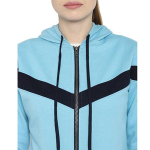 Ensemble jogging 2 pièces pour femme, nouvelle mode, coupe classique, vêtements décontractés d'hiver, survêtement à capuche, motif uni, 100% coton - Product Image 5