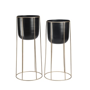 Maceta decorativa de Metal de diseño de alta calidad, florero para el hogar, decoración de jardín interior y exterior, maceta de acero inoxidable - Product Image 3