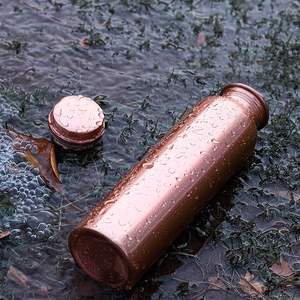 Ayurvedic Pure Copper Eco-Friendly <b>Large</b> Capacity <b>Water</b> <b>Bottle</b> Lid Smooth Surface for Natural Detoxification Wholesale Price - Product Image 4