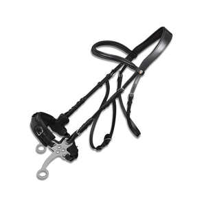 Bridon de cheval en cuir réglable, vente en gros de bridons de cheval en cuir véritable / Bridon de cheval fabriqué en usine - Product Image 2