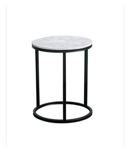 Mesa auxiliar de mármol de calidad superior moderna, juego de lujo de diseño único con base de metal, venta directa de fábrica para muebles para el hogar - Product Image 2