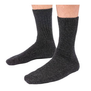Votre propre logo chaussettes chaussettes à la mode fabriquées en usine nouveau Design longues chaussettes en laine biologique hommes en gros personnalisé - Product Image 3
