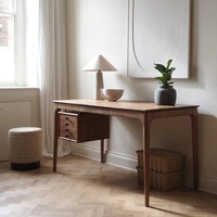 Bureau de bonne qualité en bois bureau d'ordinateur bois massif couleur naturelle taille personnalisée design moderne