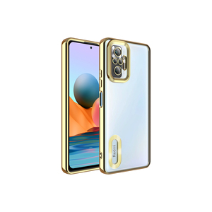Coque en silicone ASMA Omega pour Xiaomi Redmi Note 10 Pro, couleur or premium, avec protection de l'appareil photo et affichage du logo - Product Image 1