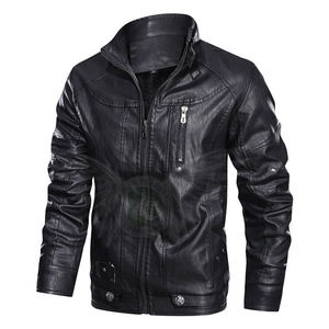 Chaqueta de cuero a la moda para hombre, chaqueta de cuero de alta calidad, precio barato, venta al por mayor - Product Image 2