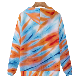 Sweats à capuche lavables par teinture multicolore pour hommes Style personnalisé avec impression numérique à manches longues pour l'hiver - Product Image 2