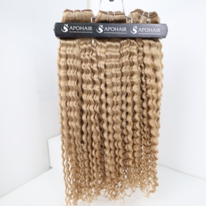 Meilleures extensions de trame de cheveux Remy de qualité supérieure de luxe Tissage de cheveux humains vierges de style ondulé droit - Product Image 5