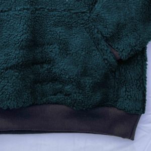 Pull à capuche en polaire Sherpa de qualité supérieure pour hommes, design unique, motif numérique, poche 100% coton, hiver, teint uni - Product Image 5