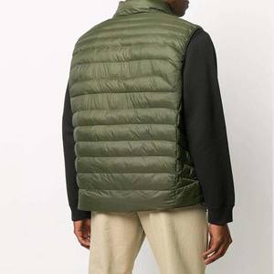 Chaquetas acolchadas para hombre con cuello levantado de invierno a la moda de calle personalizada, chaqueta impermeable ligera, chaleco acolchado para hombre - Product Image 4