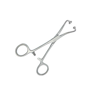 Pinces à serviettes chirurgicales manuelles de haute qualité 4 "mâchoires à douille à bille verrouillage à cliquet allemand acier Backhaus pince à serviettes en gros OEM - Product Image 2