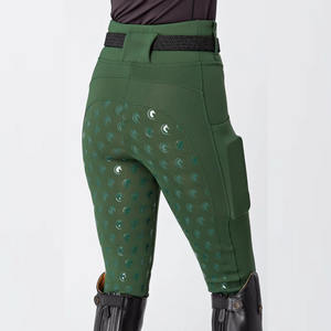 Premium Equestrian Tights Full Seat Grip Stretchy Fit Custom Clothing Bulk Supplier Horse Riding Leggings Pants with Belt Loops - Product Image 6