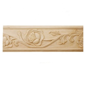 Natural Elegant Decorative Furniture Baseboard Trim Stylish Contemporary Kitchen Cabinet <b>Solution</b> Wooden Cabinet Skirting - Product Image 5