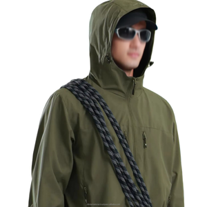 Chaqueta Cortavientos Impermeable de Invierno para Hombre, con Cierre Frontal, Ecológica, Transpirable, Antibacteriana, de Secado Rápido y con Capucha - Product Image 2