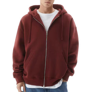 เสื้อฮู้ดซิปหนาผ้าฟลีซคอตตอนผสม แต่งโลโก้แบบทำเก่า สไตล์วินเทจ กันน้ำ ใส่ได้ทั้งชายและหญิง สำหรับฤดูหนาว - Product Image 4