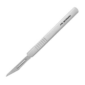 Lames de scalpel chirurgical en acier inoxydable avec manche, outil de coupe pour travaux de réparation, chirurgie animale, utilisation hospitalière, réutilisable - Product Image 1