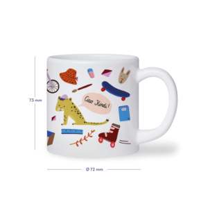 Taza Infantil de 180 ml con Diseño de Dibujos Animados, Recubierta para Bebidas Calientes y Frías, Apta para Microondas, para el Regreso a Clases - Product Image 1